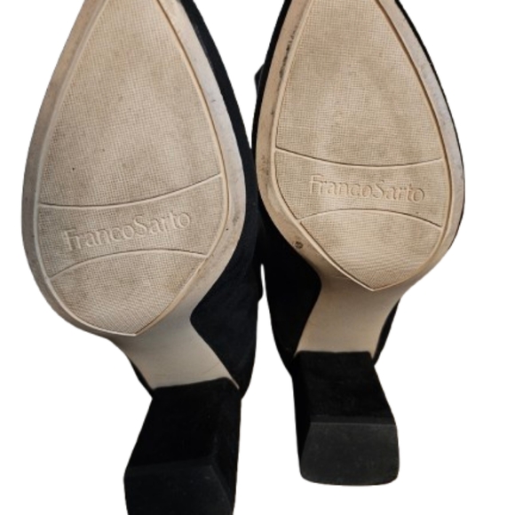 π£ Franco Sarto - Katherine Block Heel Pointed Toe Knee High π’ Boots 6 - Suede - Picture 7 of 9